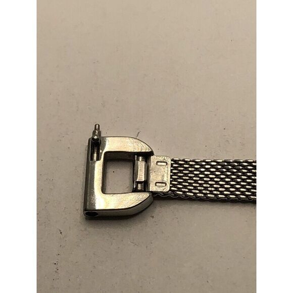 Fossil Watch Parts Half Band 6mm Silver Mesh Links Clasp 14mm GY163 - Picture 9 of 10